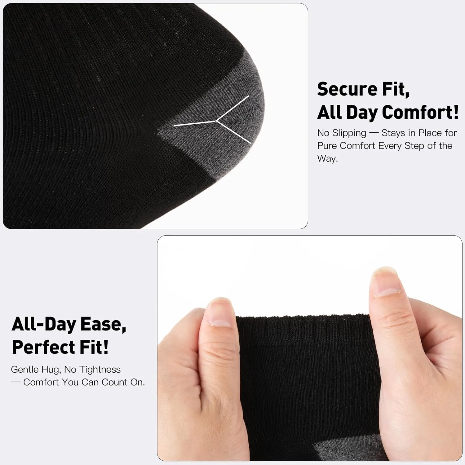 20 Pairs Ankle Socks For Men/Women - Breathable Mens Socks Size 10-13 Mini Crew Quarter Sock Value Pack in Bulk