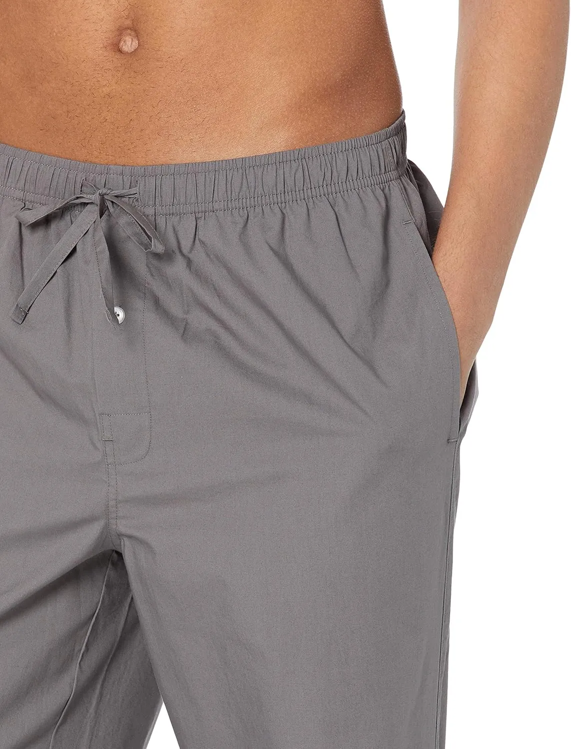 Amazon Essentials Men's Straight-Fit Woven Pajama Pant with Pockets
