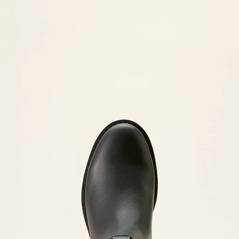Ariat Women's Wexford Lug Waterproof Leather Chelsea Boot Jet Black