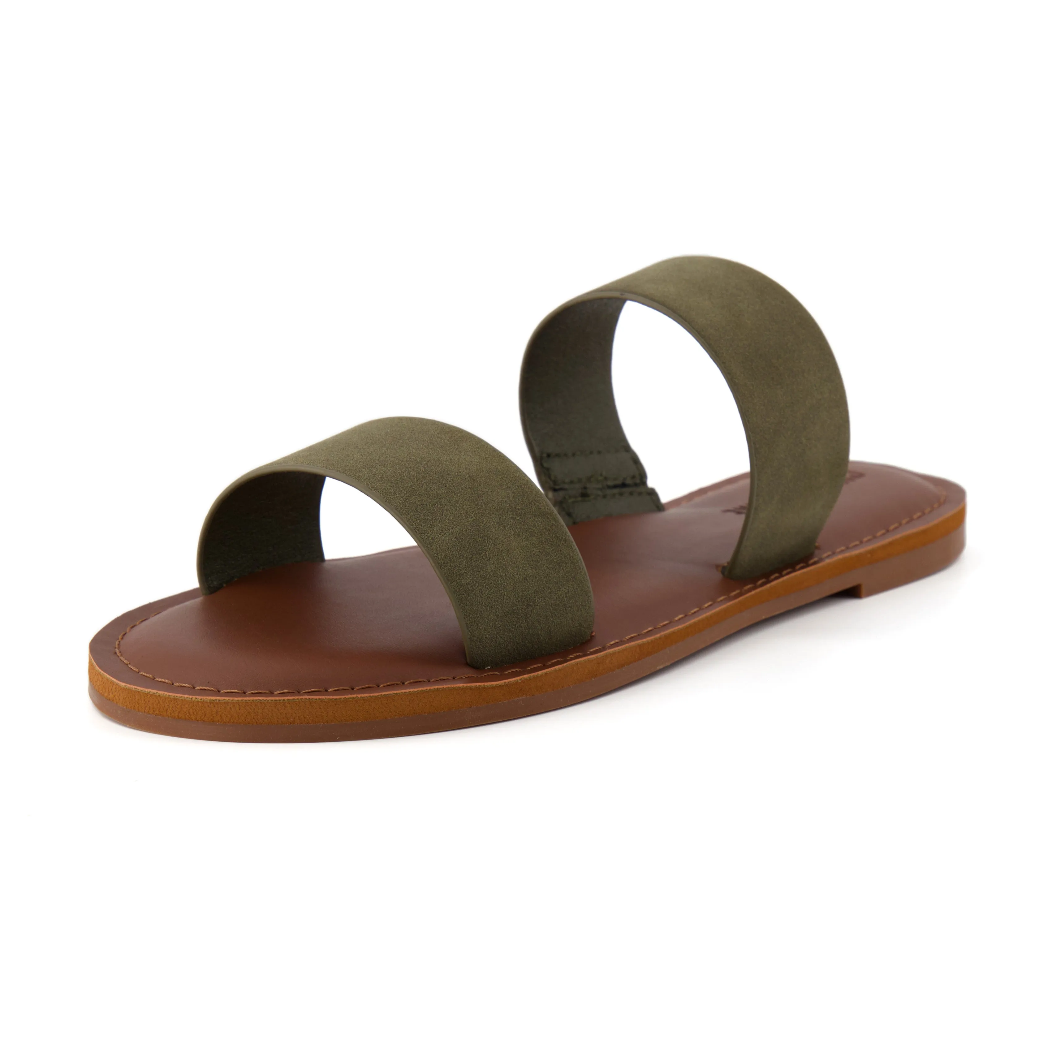 Calico Two Band Slide Sandal