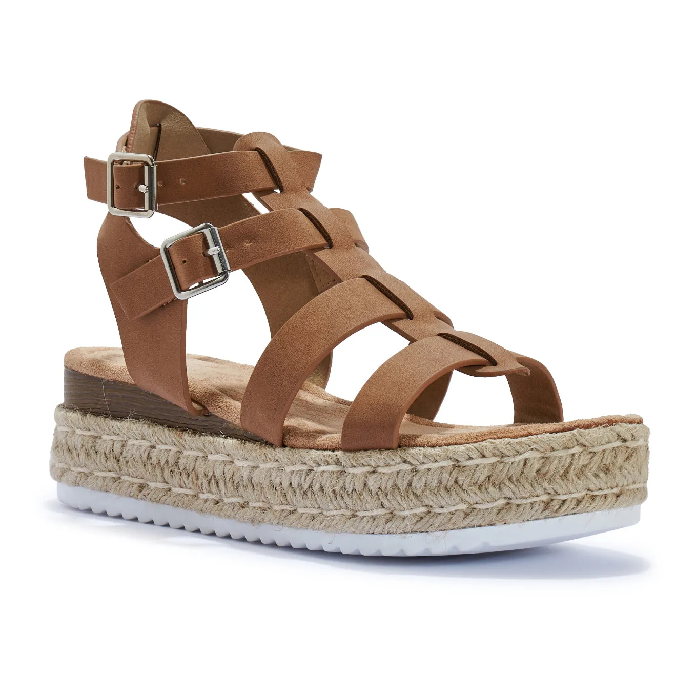 CHOPRA21 JUTE WEDGE INSERT GLADIATOR SANDAL