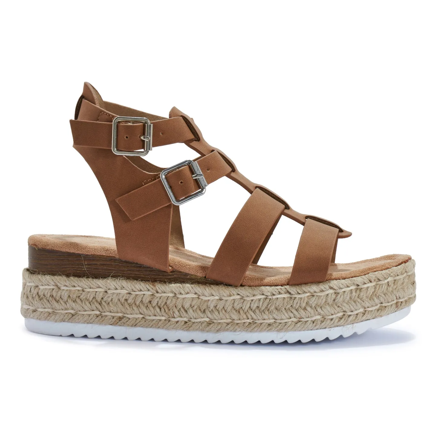CHOPRA21 JUTE WEDGE INSERT GLADIATOR SANDAL