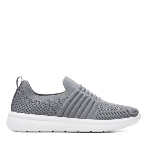 Clarks Women's Ezera Walk Slip Ons- Light Grey