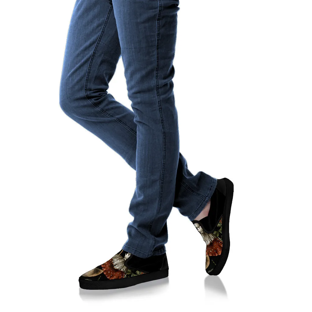 Cottagecore Mushroom Women's Slip Ons