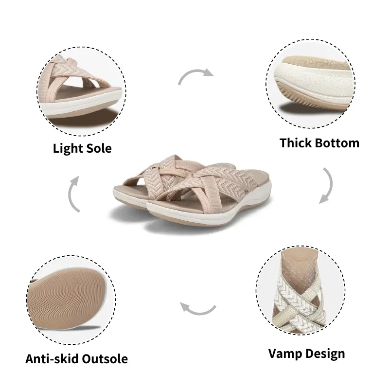 Cushioned Soft Comfortable Summer Women Slide Sandals