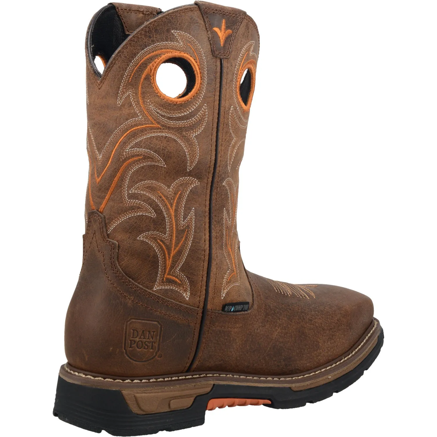 Dan Post Mens Brown Storms Eye 11in Waterproof Cowboy Boots Leather 10 W
