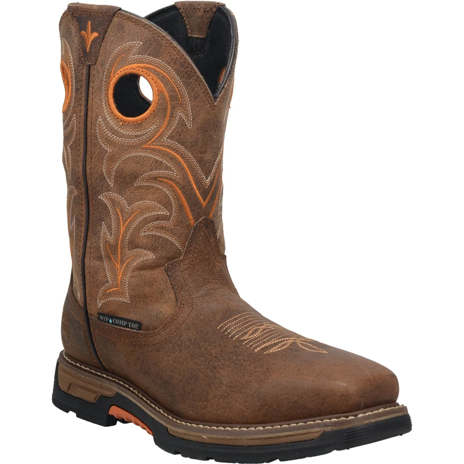 Dan Post Mens Brown Storms Eye 11in Waterproof Cowboy Boots Leather 10 W