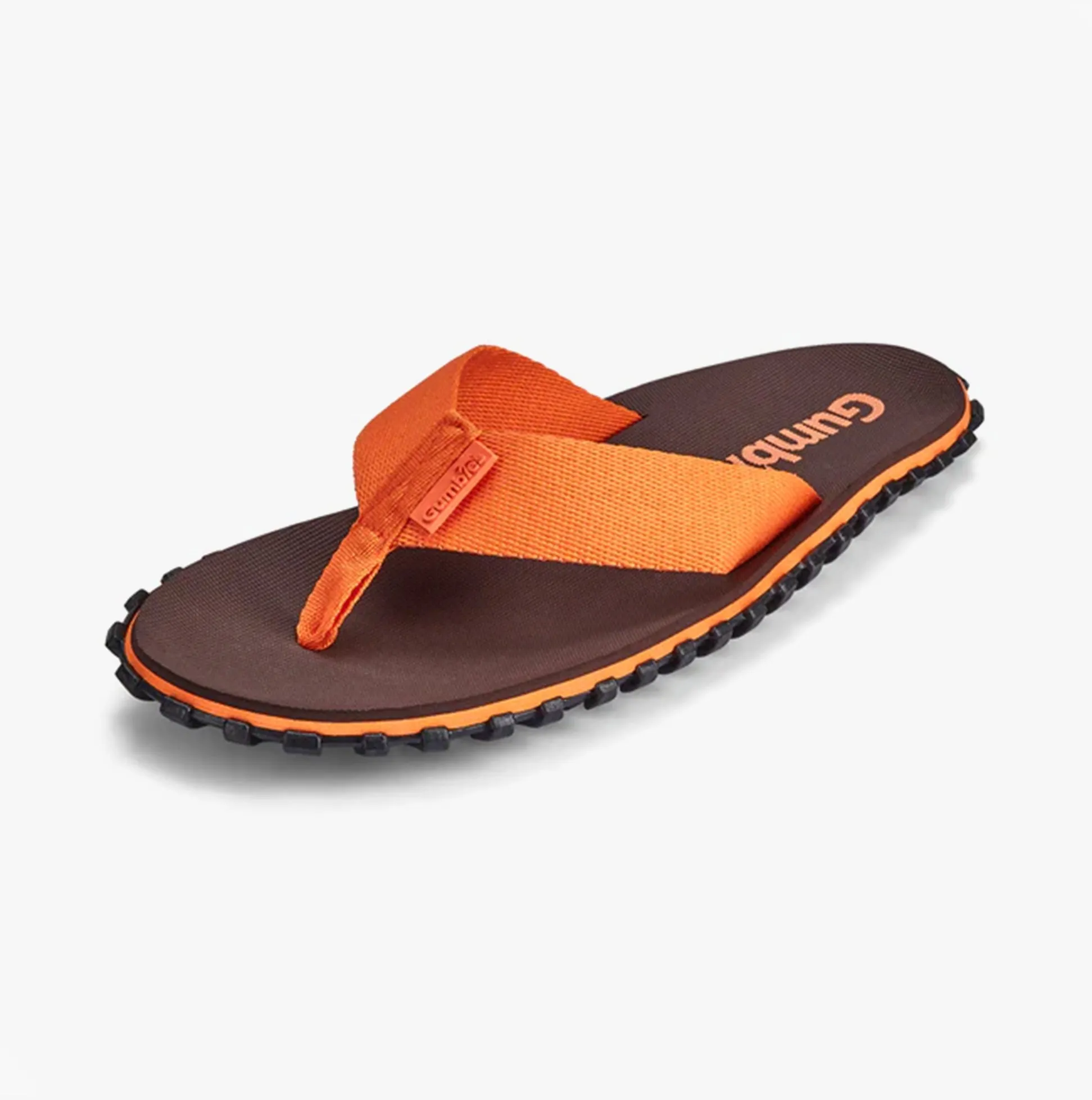 DUCKBILL Unisex Flip-Flops Brown & Orange