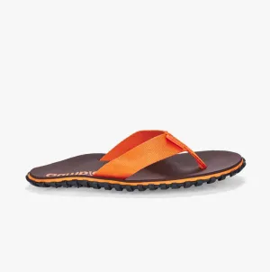 DUCKBILL Unisex Flip-Flops Brown & Orange