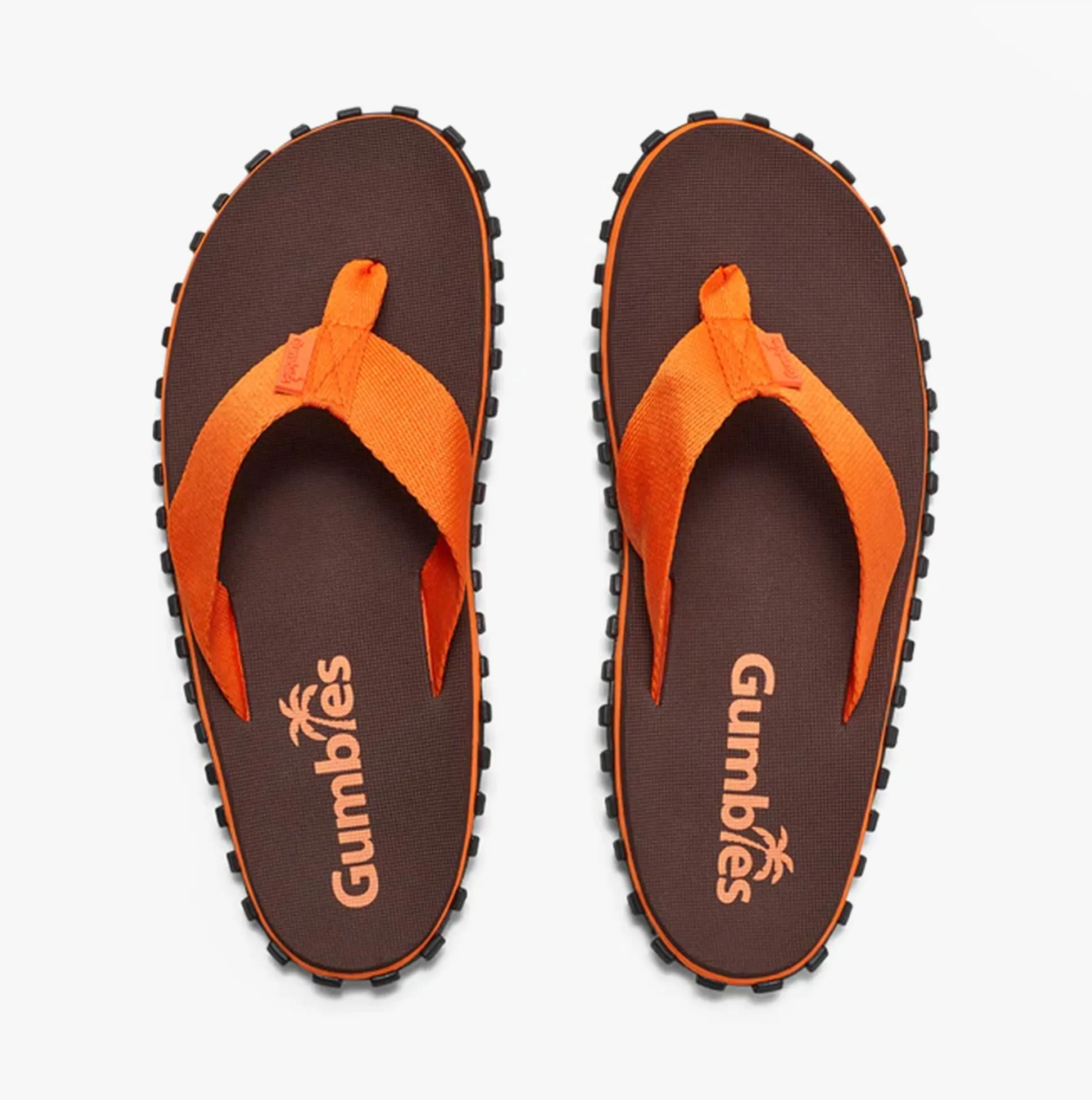 DUCKBILL Unisex Flip-Flops Brown & Orange