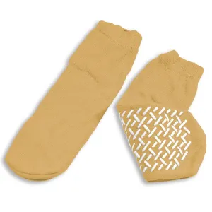 Dynarex Soft Sole Slipper Socks: Beige, XL, 48 Count