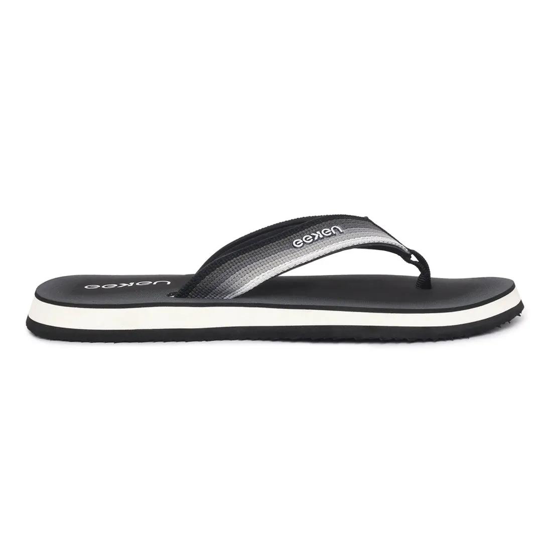Eeken EFBGO2402S Black Lightweight Washable Dailywear Durable Flip Flops For Men
