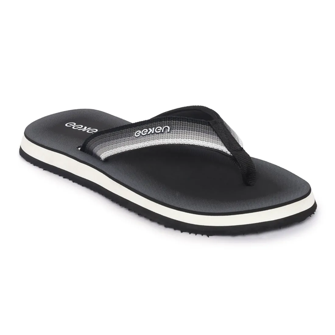 Eeken EFBGO2402S Black Lightweight Washable Dailywear Durable Flip Flops For Men