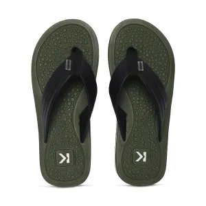 Eeken EFBGO2410S Olive Green Lightweight Washable Dailywear Durable Flip Flops For Men