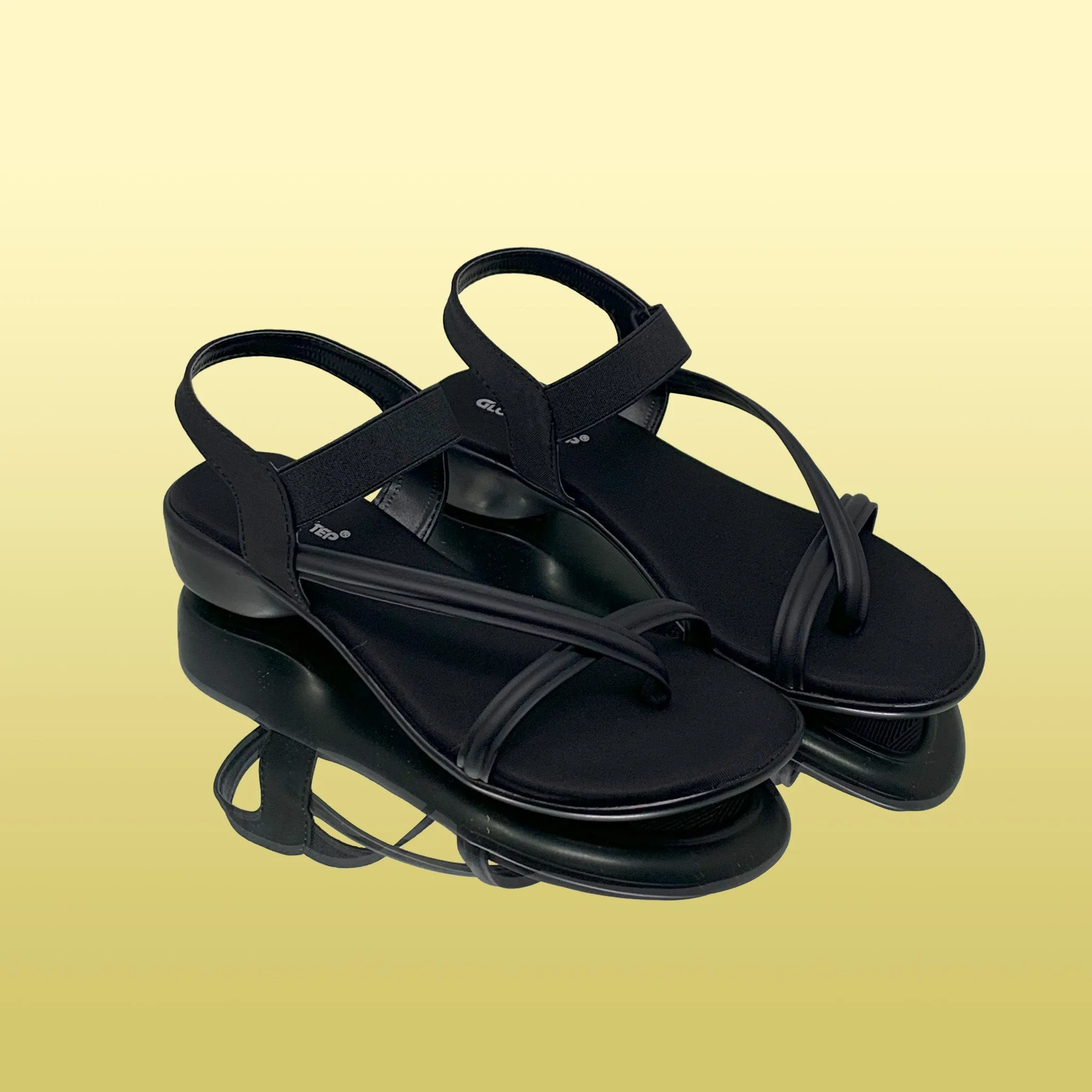 Elegant Black Strappy Sandals