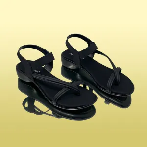 Elegant Black Strappy Sandals