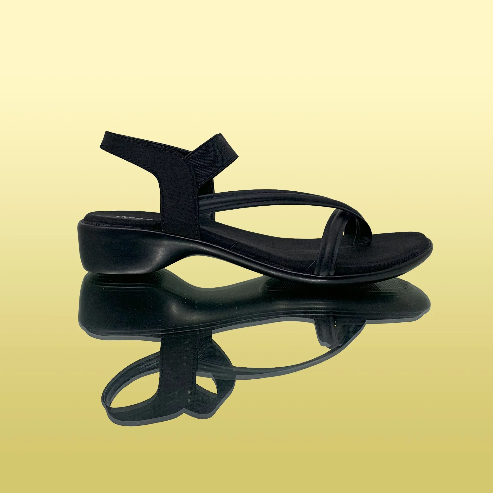 Elegant Black Strappy Sandals