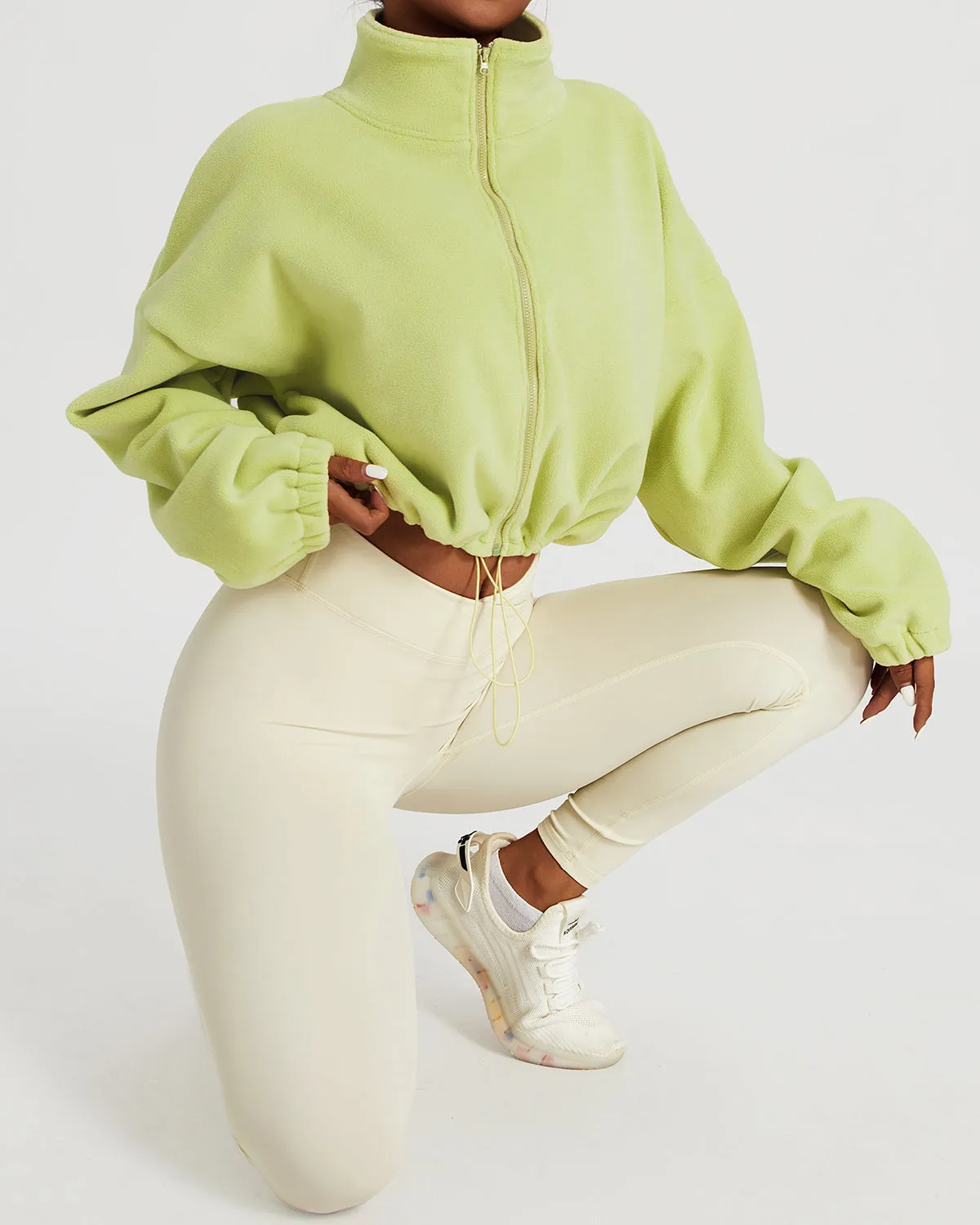 Ellie Crop Pullover - Green