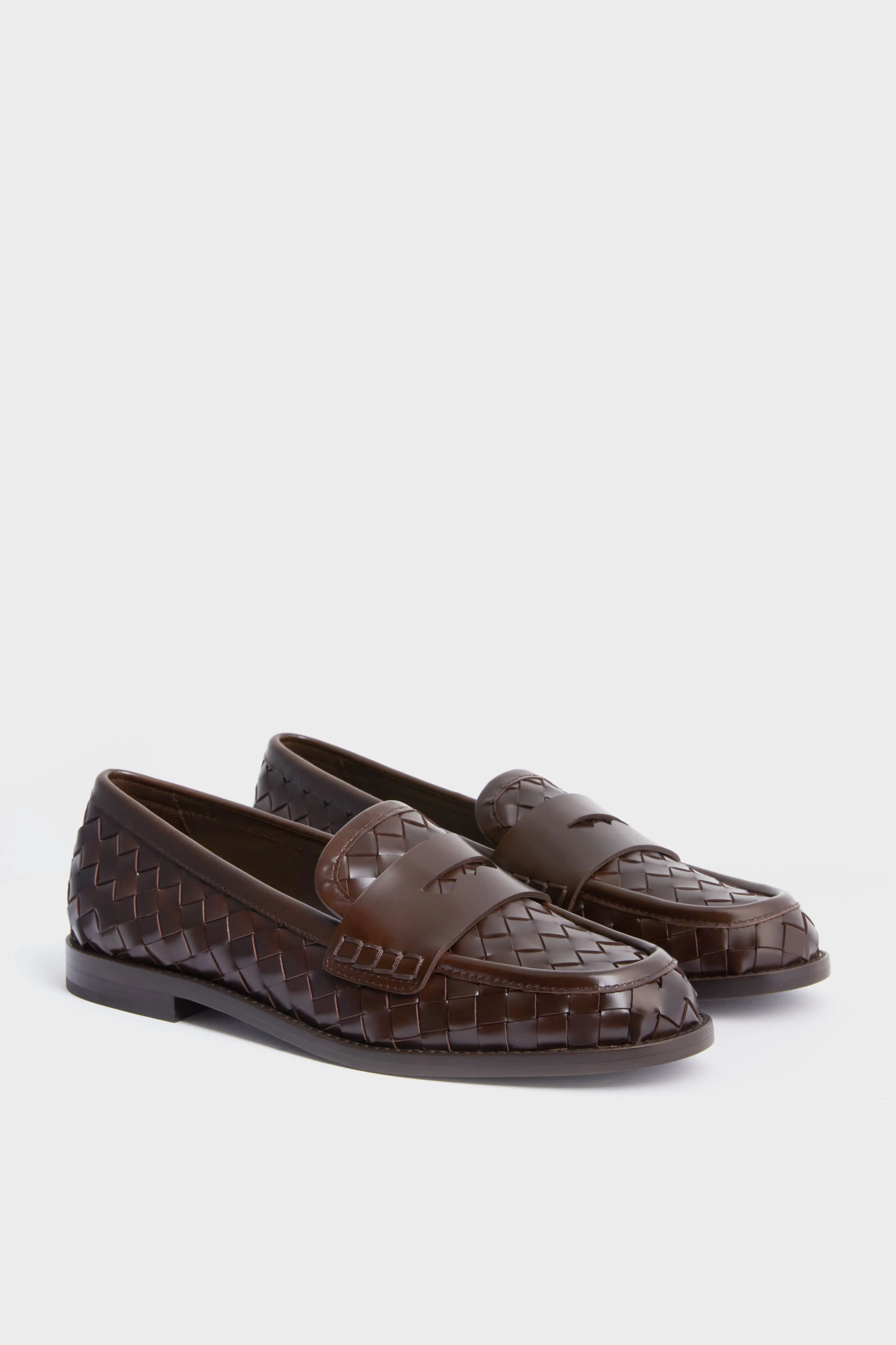 Espresso Woven Rachel Loafers