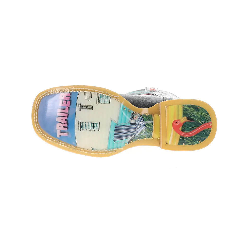 Flamingo Square Toe Cowboy Boots