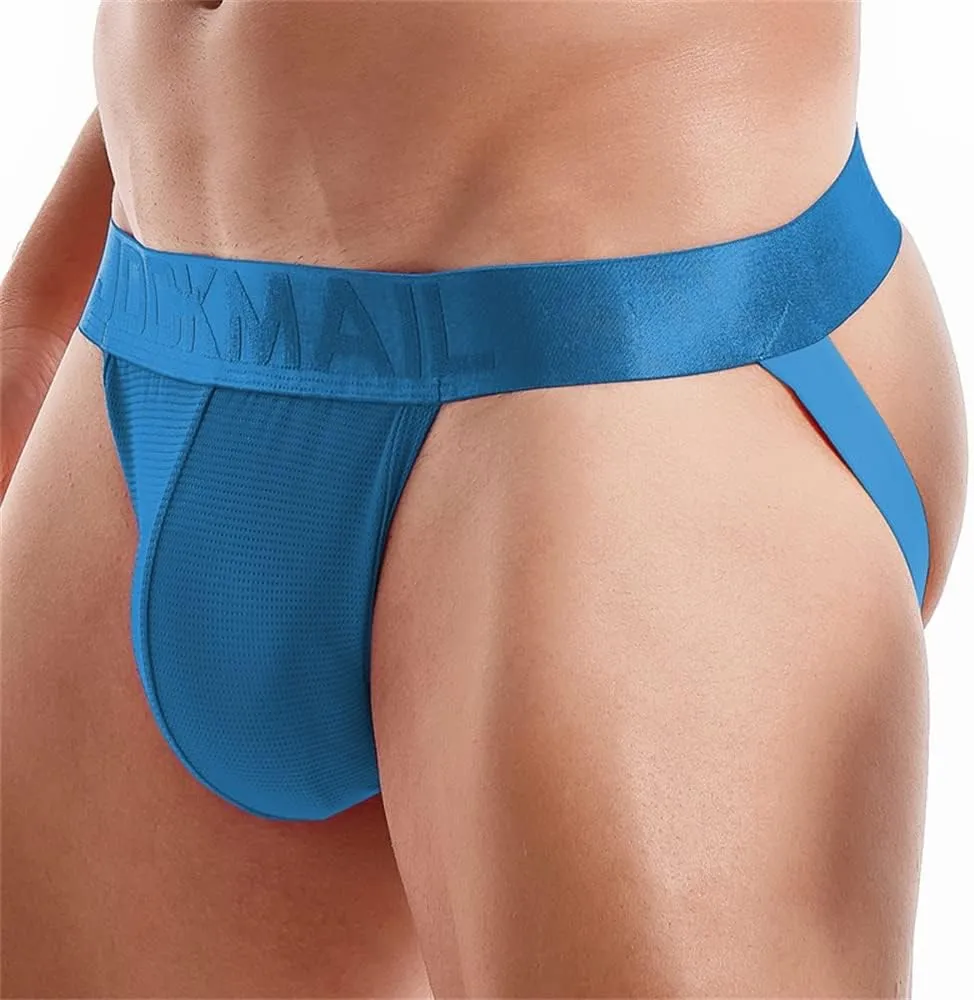JOCKMAIL Mens Jockstrap Underwear Jock Straps Male Athletic Supporters for Men