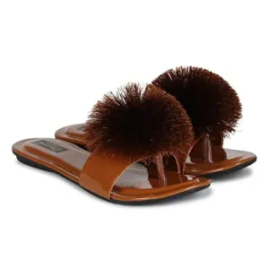 Ladies Flat Stylish Full Flower Slipper