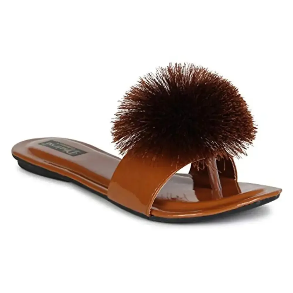 Ladies Flat Stylish Full Flower Slipper