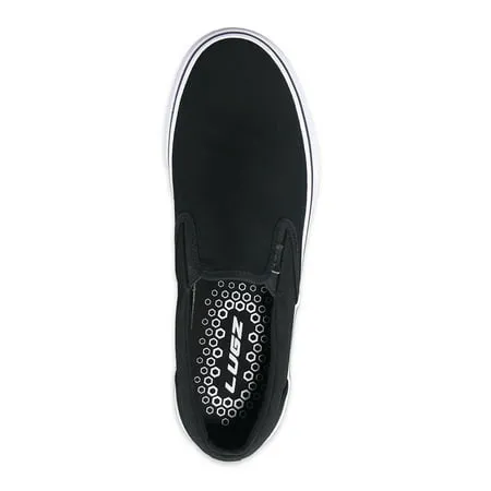 Lugz Men's Sammy Canvas Slip-on SneakerBlack/White,
