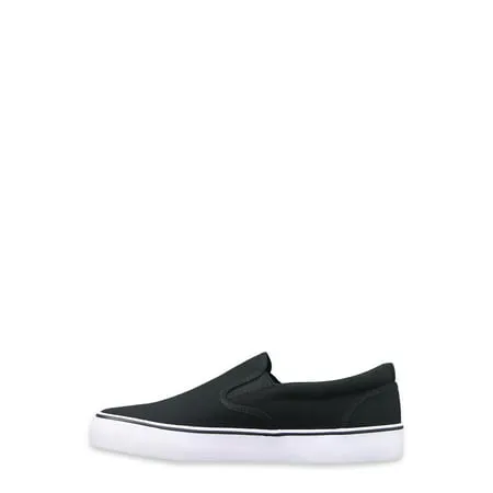 Lugz Men's Sammy Canvas Slip-on SneakerBlack/White,