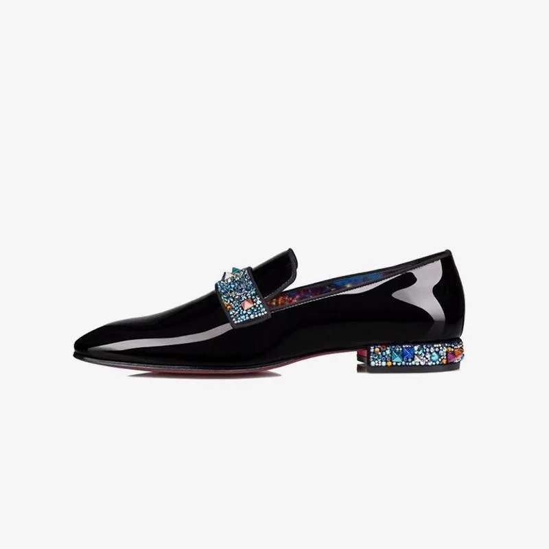 Men patent Leather Loafer Infinity Rocks