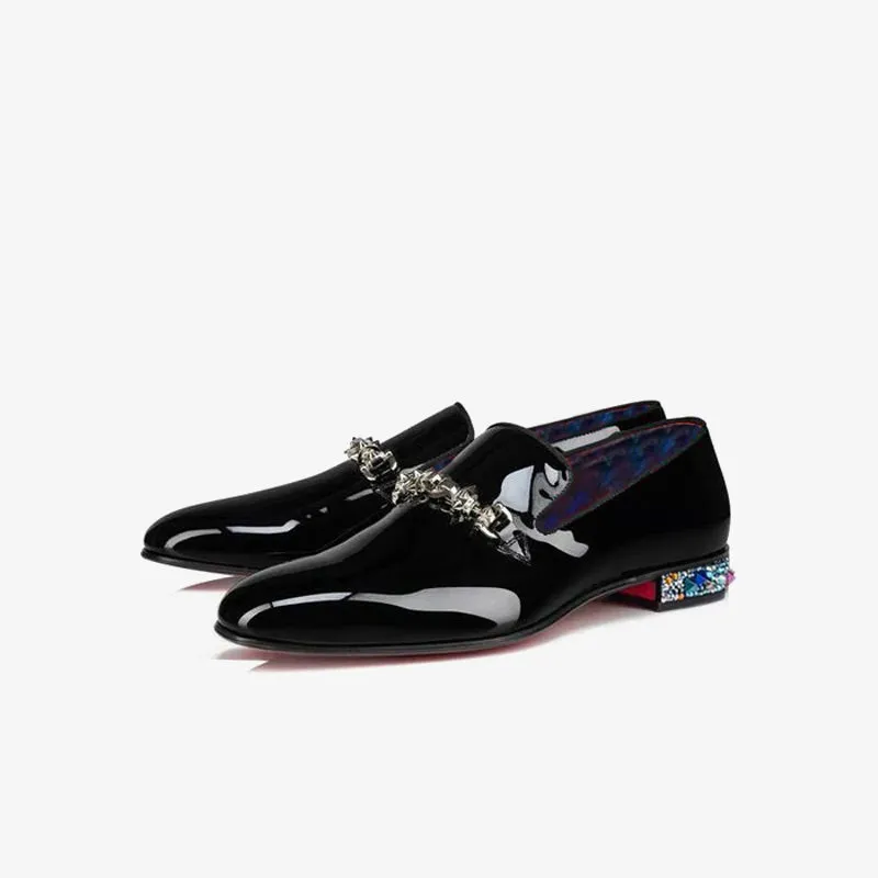 Men patent Leather Loafer Infinity Rocks