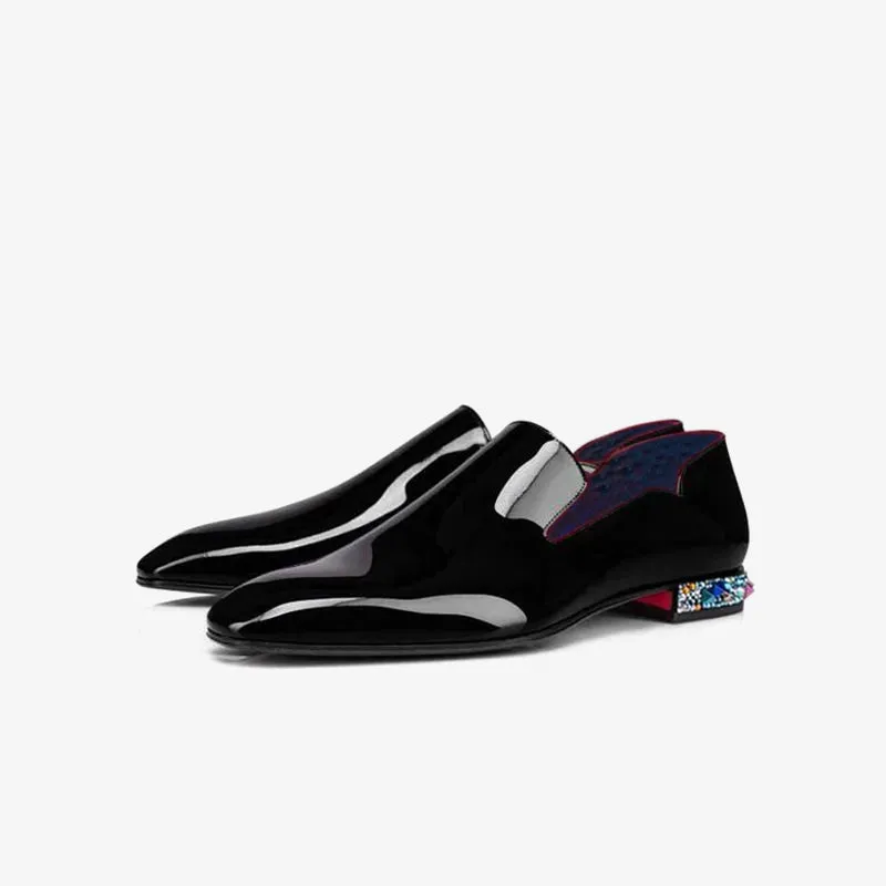 Men patent Leather Loafer Infinity Rocks