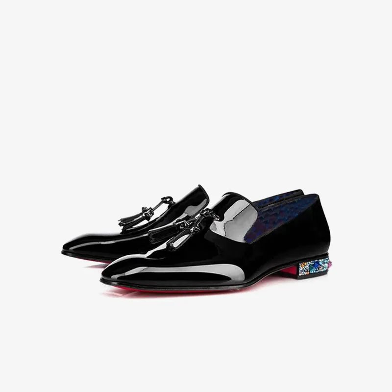 Men patent Leather Loafer Infinity Rocks