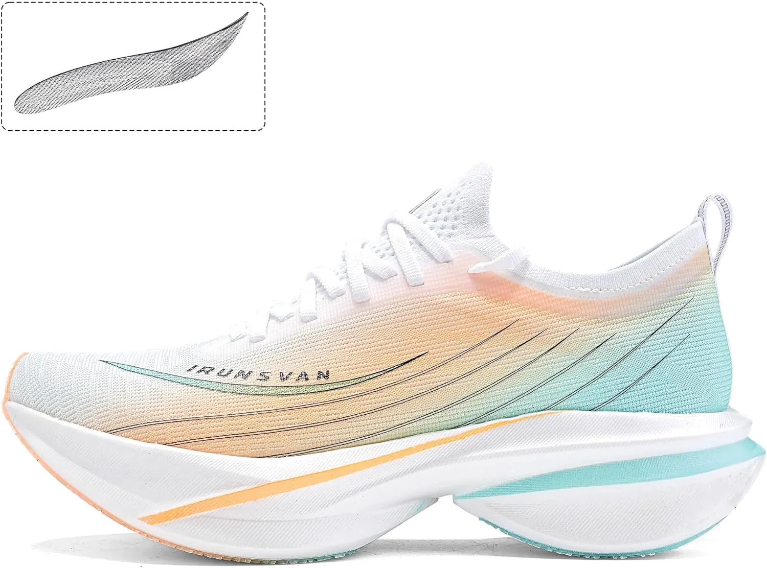 Men's and Women's Carbon Plate Running Shoes  Lightweight Breathable Sneakers for Training, Walking, Gym, Commuting  Supportive Athletic Footwear