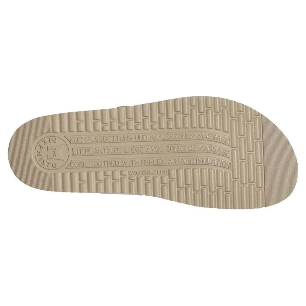 Mephisto Helma Metallic Leather Women's Slide Sandals