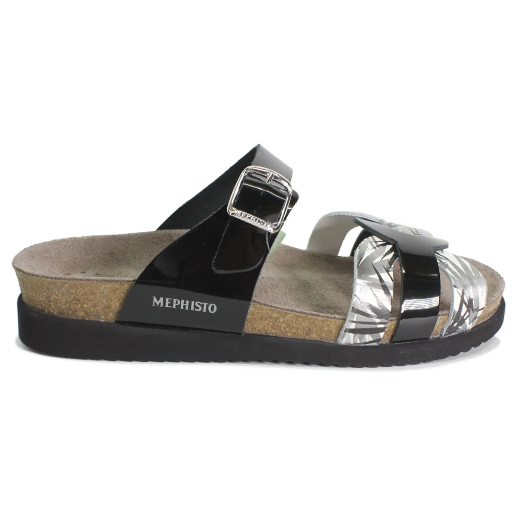 Mephisto Helma Metallic Leather Women's Slide Sandals