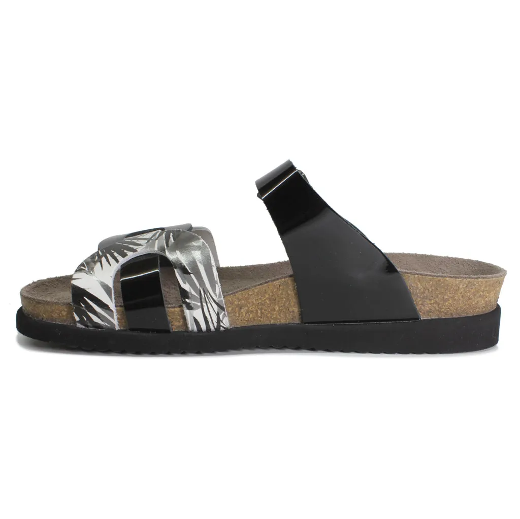 Mephisto Helma Metallic Leather Women's Slide Sandals
