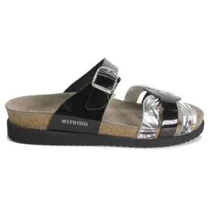 Mephisto Helma Metallic Leather Women's Slide Sandals