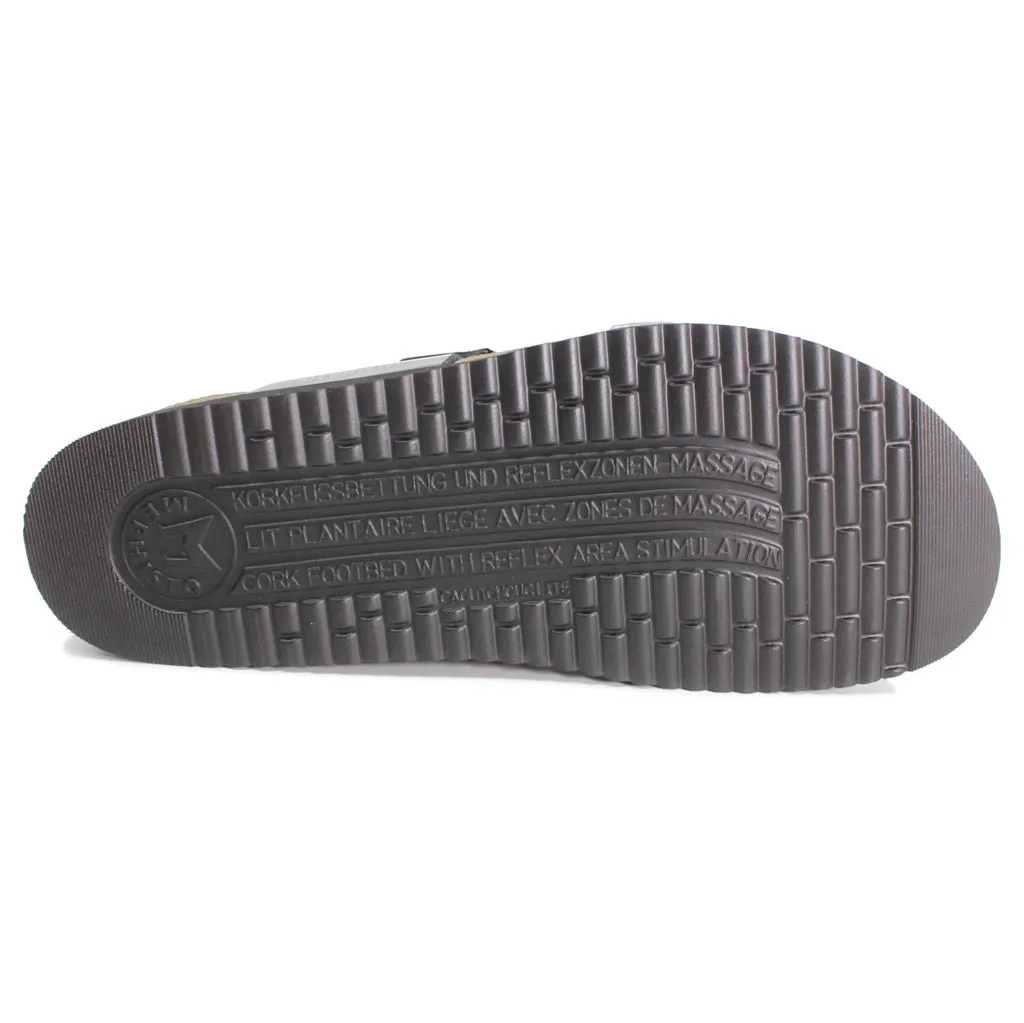 Mephisto Helma Metallic Leather Women's Slide Sandals