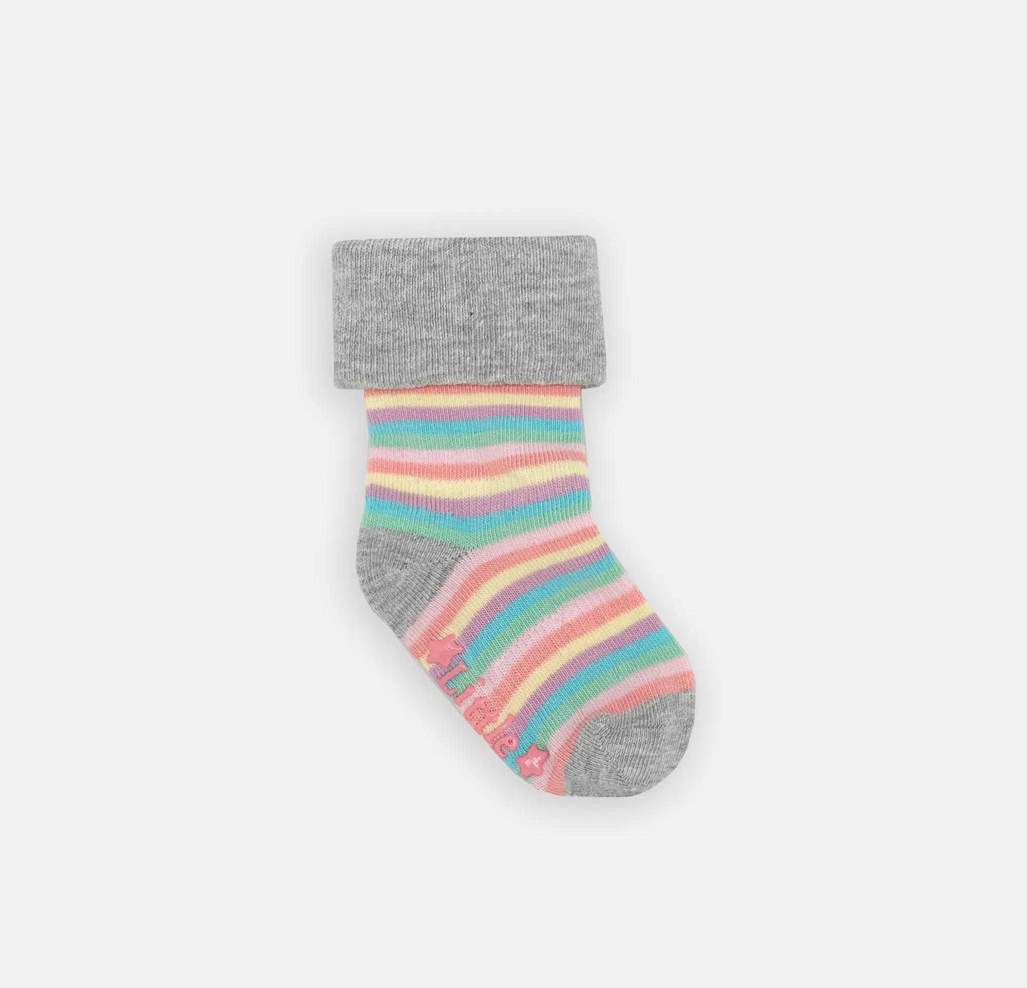 Non-Slip Stay On Socks in Rosey Rainbow