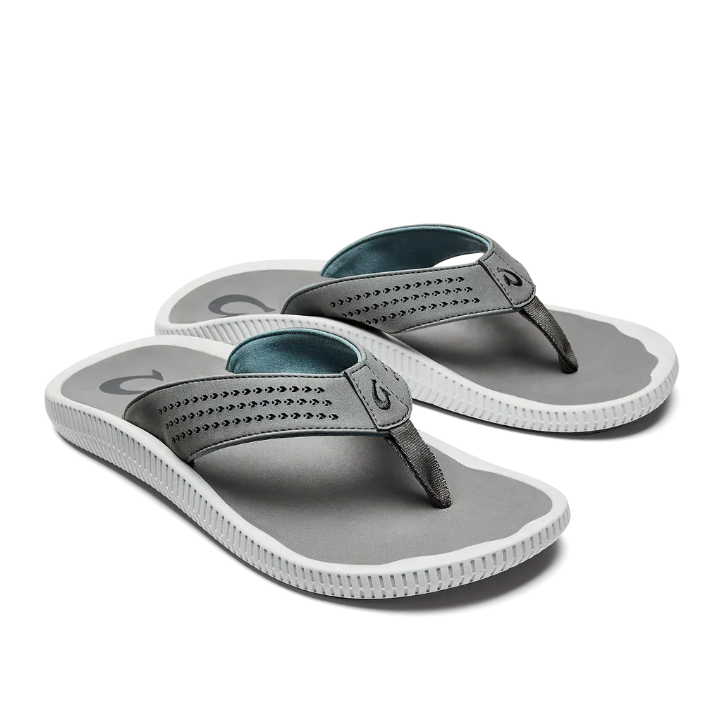 OluKai Men's Ulele Flip Flop - Stone/Stone 10435-4Q4Q