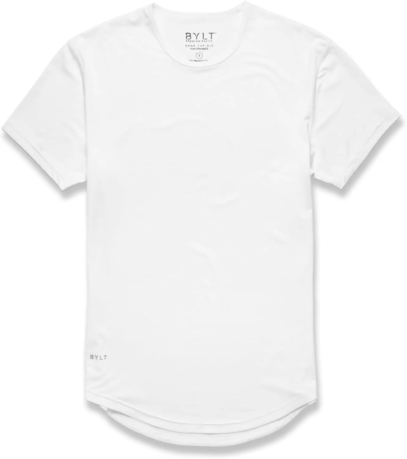 Performance Drop-Cut Men's T Shirt ?C Athletic Drop Cut Crewneck Tee ?C Moisture Wicking, Quick-Dry, Tapered Fit