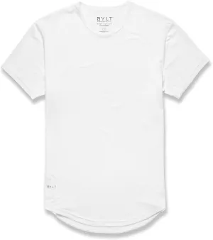 Performance Drop-Cut Men's T Shirt ?C Athletic Drop Cut Crewneck Tee ?C Moisture Wicking, Quick-Dry, Tapered Fit