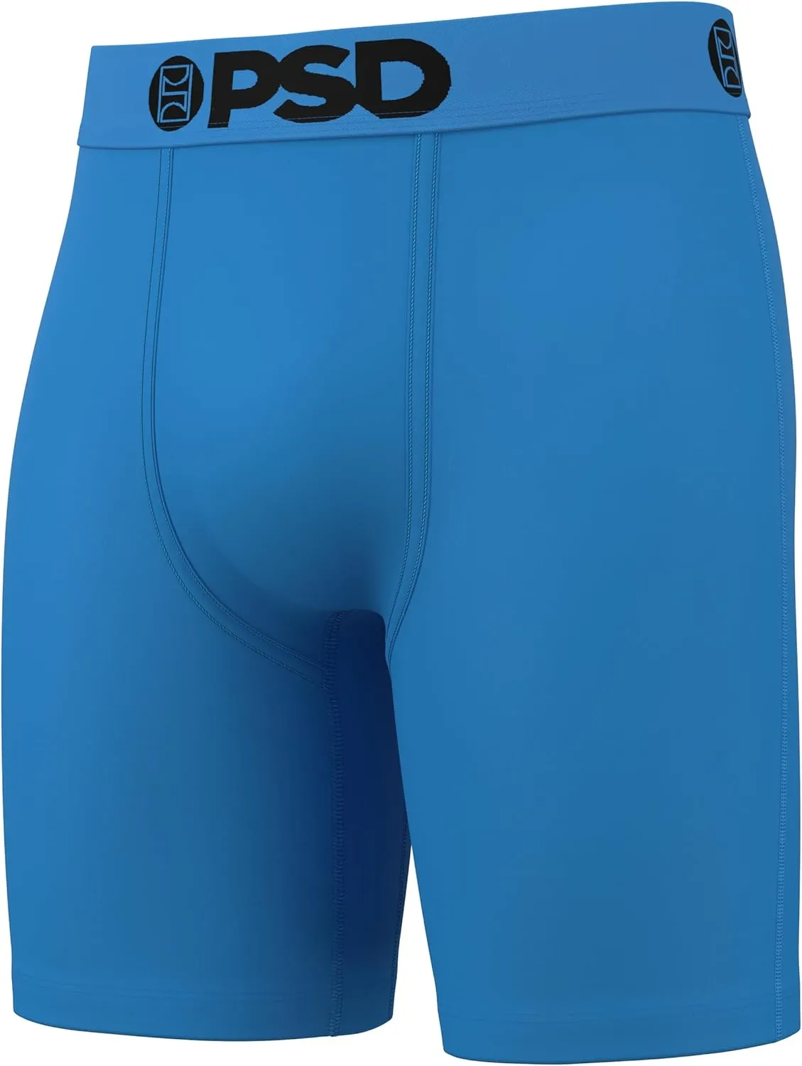 PSD Men's Basic Solid Boxer Briefs - 7 Inch Inseam Breathable and Supportive Men's Underwear with Moisture-Wicking Fabric
