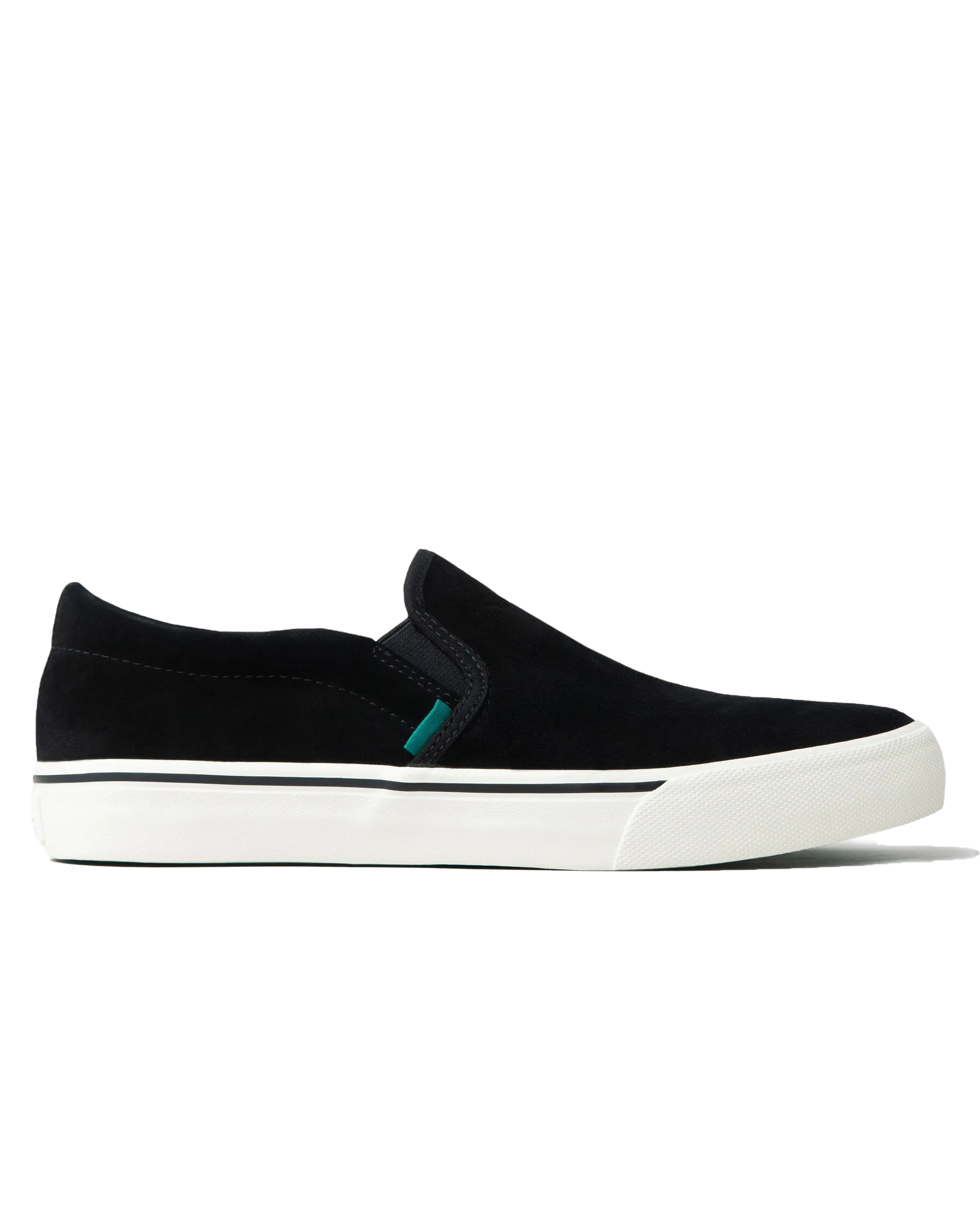 S1 Suede Slip On Shoes in Black