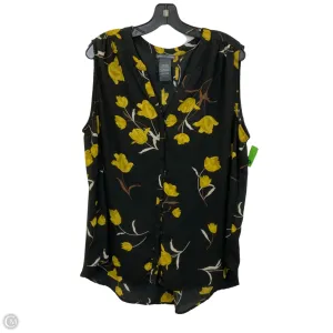 Top Sleeveless By Chelsea And Theodore In Black, Size: 2x