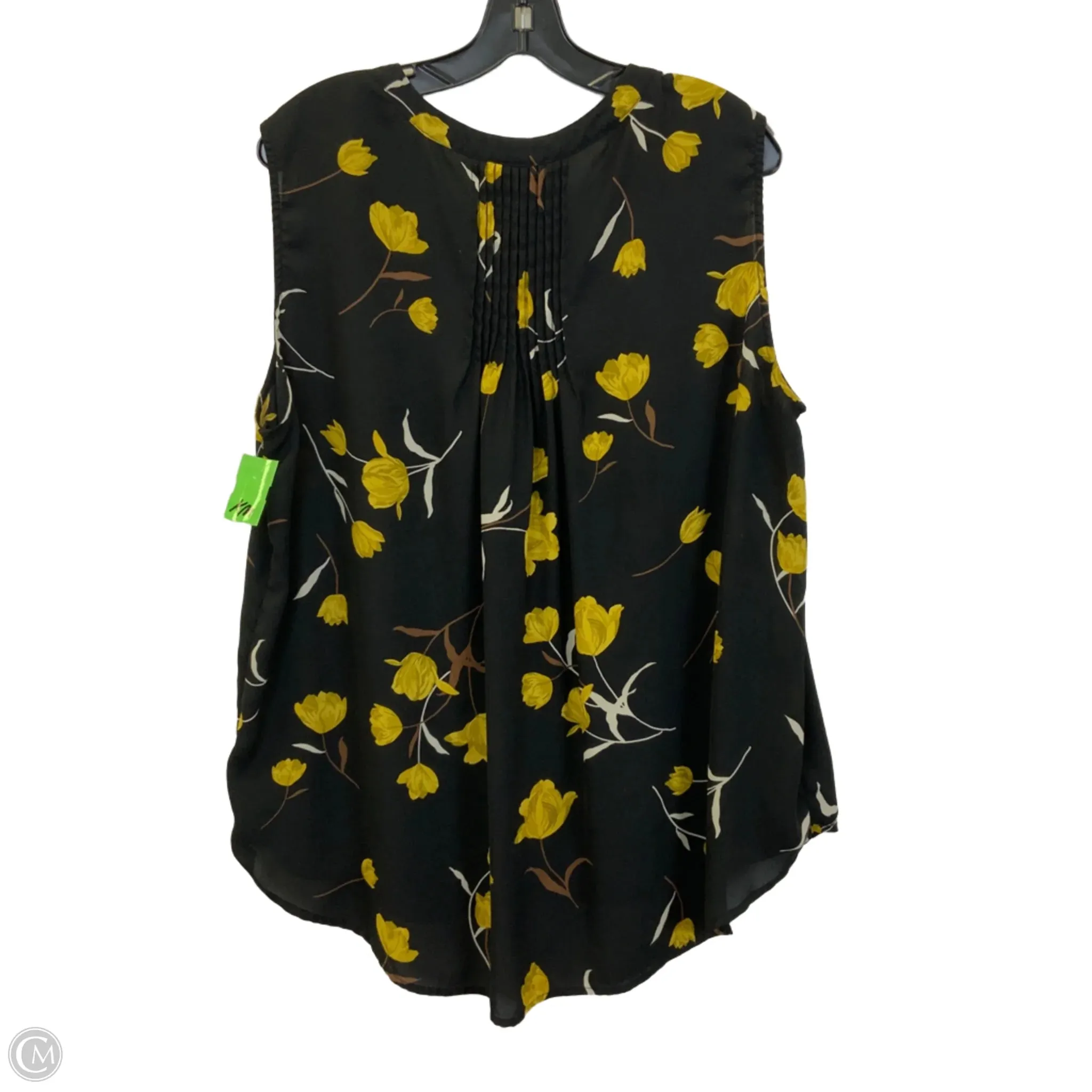 Top Sleeveless By Chelsea And Theodore In Black, Size: 2x
