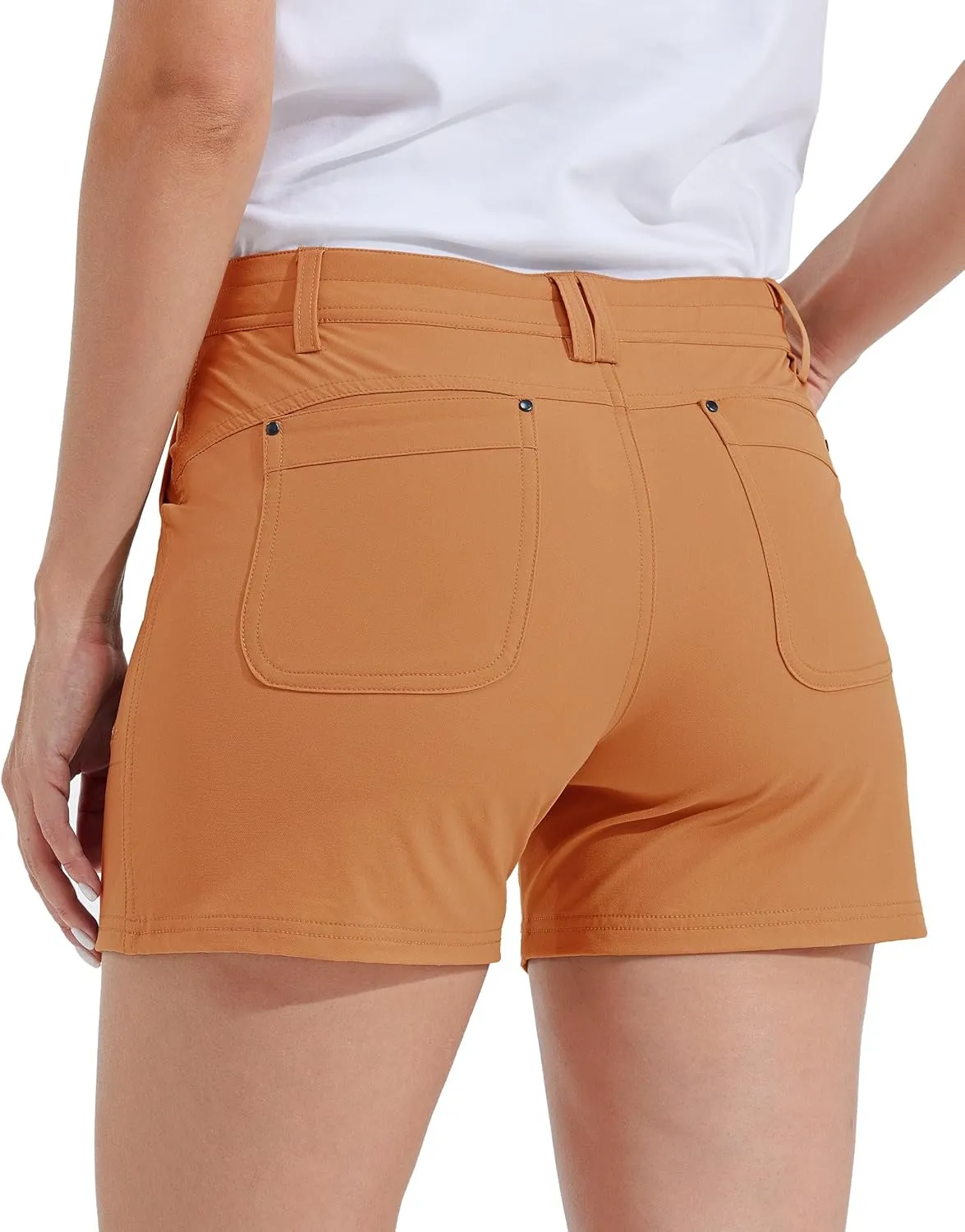 Willit Women's Golf Hiking Shorts Quick Dry Athletic Casual Summer Shorts with Pockets 4.5 in