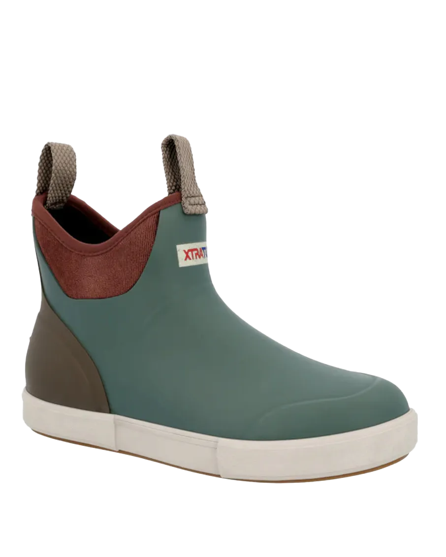 Women's 6" Ankle Deck Boots Vintage in Sage Marine