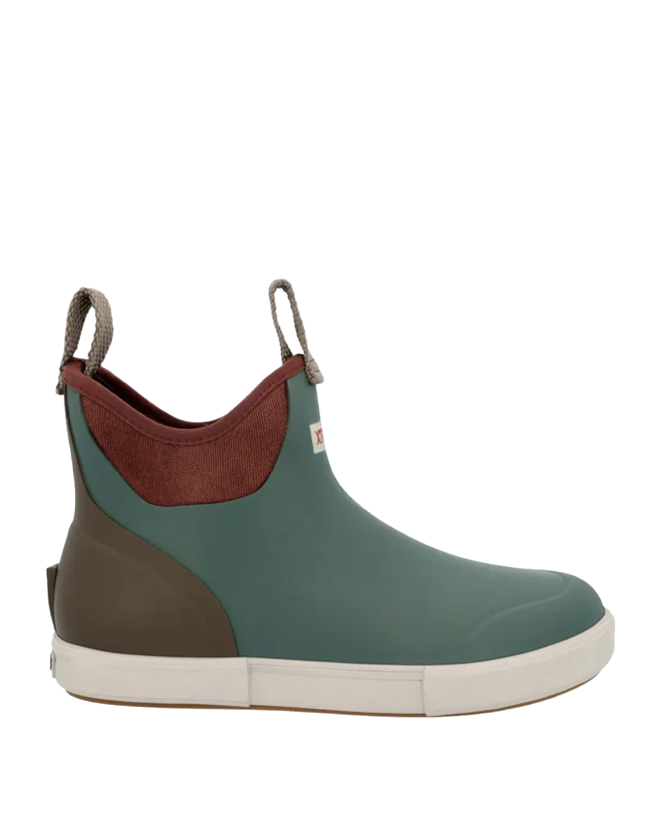 Women's 6" Ankle Deck Boots Vintage in Sage Marine